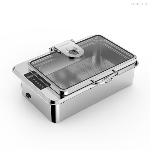 Мармит электрический 9 л 1/1x65 встраиваемый сухой нагрев без воды откидная крышка KASA - SUNNEX