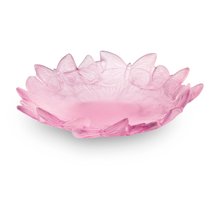 Чаша декоративная Décor de Table Pate de Verre Cristal Бабочки 20 см, хрустальное тесто,розовая, п/к