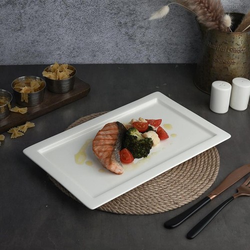 Блюдо прямоугольное 31,8x20 см h2,1 см Fine Plus 6шт. - Noble