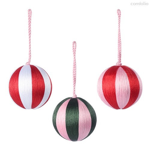 Набор елочных украшений Circus из коллекции New Year Essential, 3 шт. - Tkano