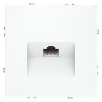 Розетка компьютерная встраиваемая VOLTUM S70 RJ45 кат.6, (белый матовый) - Voltum