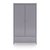 Шкаф Wood 2-х створчатый (серый), цвет серый - Ellipse