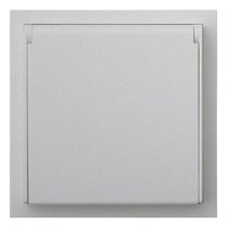 Розетка в сборе IP44 35946 SV, серебро