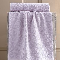 Полотенце с велюром "KARNA" HAZAL 70x140 см 1/1, цвет розовый, 70x140 - Bilge Tekstil