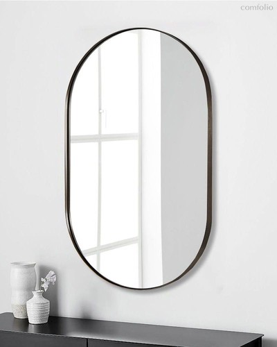 Зеркало в чёрной раме Аманда, цвет черный - Louvre Home