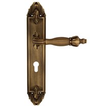 Дверная ручка Venezia Olimpo CYL на планке PL90 матовая бронза - Venezia Collezione