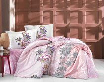 Постельное белье "RANFORCE NEON" ESMERALDA (Eвро) 50х70*2 шт, цвет розовый, Евро - Altinbasak