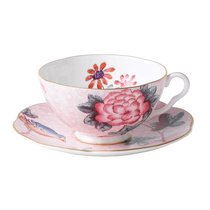 Чашка чайная с блюдцем Wedgwood Кукушка 180 мл, розовая - Wedgwood