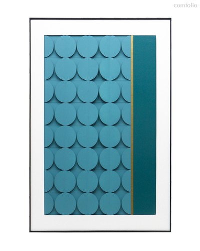 Интерьерное панно Финч, цвет синий - Louvre Home