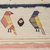 Ковер из хлопка в этническом стиле с орнаментом Птицы из коллекции Ethnic, 120х180 см - Tkano