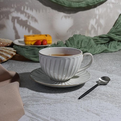 Чайная пара 300 мл d 10,5 см h6,5 см Gray Whirlpool Frutti di Mare P.L. - P.L. Proff Cuisine