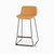 Барный стул Neo с мягкой обивкой, цвет горчичный/черный - Cosmo