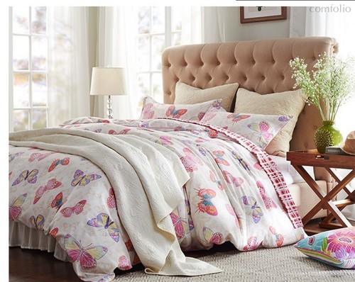 Комплект постельного белья С-170, цвет розовый, Семейный - Valtery