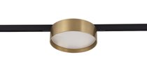 Slim Line Mini LED светильник MOON 12Вт, 3000К, D113xH34 мм, 510Лм, DC 24В, Ra>80, 100°, IP20, цвет корпуса: латунь - Donolux