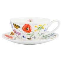 Чашка чайная с блюдцем Dunoon Полевые цветы 250 мл - Dunoon