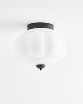 Чёрный светильник Элаиза с белым плафоном, цвет белый - Louvre Home