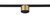 LED, NOLA, 5Вт, D60xH37 мм, 350Лм, DC 24В, Ra>90, 36°, 4000К, IP20, корпус латунь, кольцо черное, коннектор черный, светильник для Slim Line Mini - Donolux