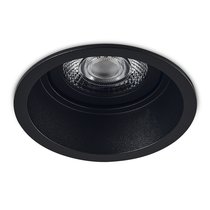 LED, Basis, светильник встраиваемый поворотный, 12Вт, 3000К, 1026Лм, 50°, D95*H63мм, IP20, PF 0, 9, Ra90, черный RAL9005, источник питания в комплекте - Donolux