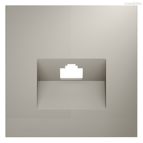 Накладка для розетки компьютерной RJ45 кат.6, S70 кашемир - Voltum