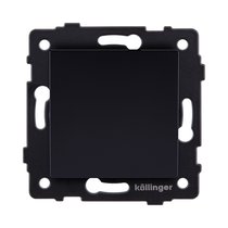 Выключатель кнопочный 1-клавишный 10А/250В, черный Kollinger REA-S-005BK для Aspekt, Eleganz, Reflex - Kollinger