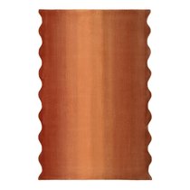 Ковер из шерсти Over Horizon терракотового цвета из коллекции Trendy Ruffles - Tkano