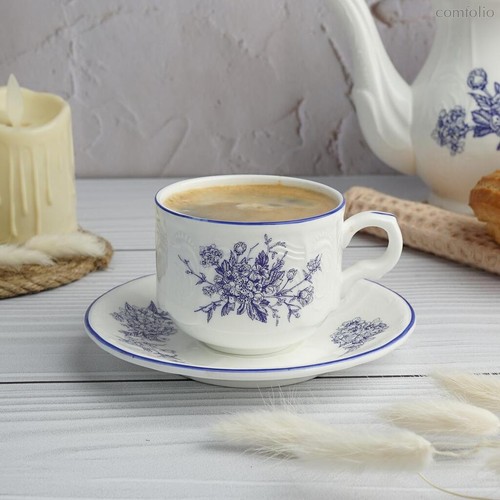 Кофейная пара 120 мл d 6,7 см h5,5 см Sea Flower P.L. Proff Cuisine - P.L. Proff Cuisine