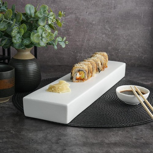 Блюдо прямоугольное 41*10 см h4 см White Matt Panasia P.L. Proff Cuisine - P.L. Proff Cuisine