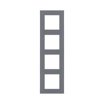 Рамка 4-постовая, стекло серый Kollinger Asthetik AS4GY - Kollinger