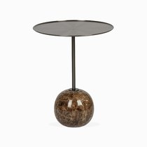 Кофейный столик Brasil 4 диаметр 45, цвет коричневый/черный - Cosmo