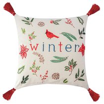 Подушка декоративная Зимняя песня из коллекции New Year Essential, 45х45 см - Tkano