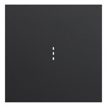 Клавиша одноклавишного выключателя с подсветкой 35602 MB, черный сатин - Rikett