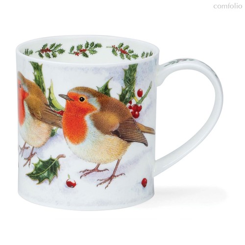 Кружка Dunoon Снегири Оркни 350 мл, фарфор костяной - Dunoon