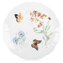 Тарелка обеденная Lenox "Бабочки на лугу.Бабочка-Монарх" 27,5см, цвет желтый, 27 см - Lenox