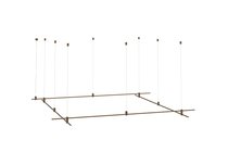 Magnet Modular System «CODE 1.2», L2000хL2000хH95-3000 мм (высота регулируется), DC24V, подвесное основание для модульных светильников, темная бронза, блок питания в комплект не входит - Donolux