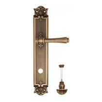 Дверная ручка Venezia Callisto WC-4 на планке PL97 матовая бронза