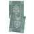 Дорожка из хлопка зеленого цвета с рисунком Ледяные узоры из коллекции New Year Essential, 53х150см - Tkano