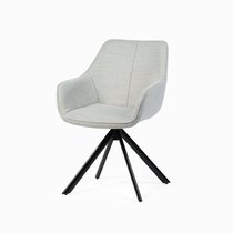 Офисное кресло Enrico, цвет молочный/черный - Cosmo