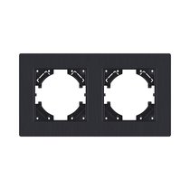 Рамка 2-постовая, черный матовый Kollinger Eleganz Plex EP2BM - Kollinger