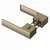 Ручка Tupai Big Line 4084 5REP-208 ( с блокировкой ) матовое золото левая R WC ( полотно 54-61 мм) - Tupai