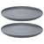 Набор из двух тарелок темно-серого цвета из коллекции Essential, 25 см - Tkano