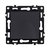 Розетка штепсельная SCHUKO 16A/250 В с крышкой, черный Kollinger Asthetik AS-015BK - Kollinger