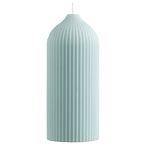 Свеча декоративная мятного цвета из коллекции Edge, 16,5 см - Tkano