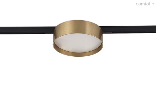Slim Line Mini LED светильник MOON 12Вт, 3000К, D113xH34 мм, 510Лм, DC 24В, Ra>80, 100°, IP20, цвет корпуса: латунь - Donolux