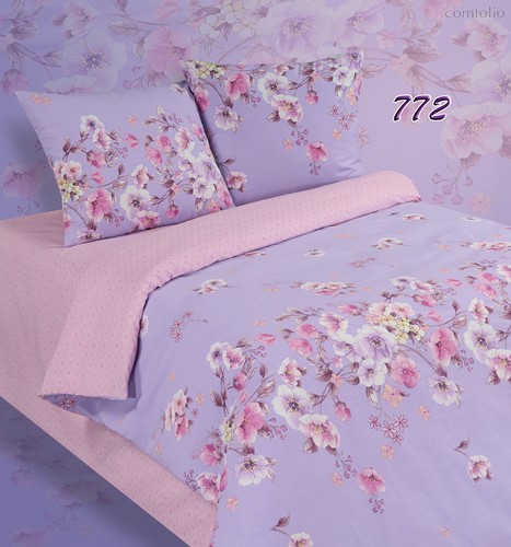 Комплект постельного белья ПА-3-772 Евро Поплин с наволочками 70х70х2шт. - АльВиТек