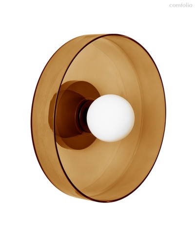 Настенный светильник с янтарным стеклом Кассель – Ø 35 см, цвет янтарный - Louvre Home