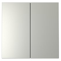 Клавиши для выключателя/переключателя двухклавишного, S70 сталь - Voltum