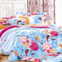 Комплект постельного белья С-210, цвет голубой, 2-спальный - Valtery