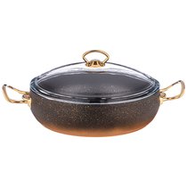 Сотейник Agness с Антипригар. Покрытием Granite, Серия Mercury, 28x7,5см, 4,0Л, Pfoa Free