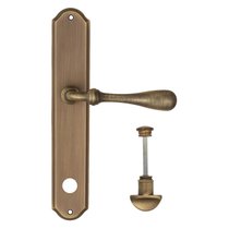 Дверная ручка на планке Fratelli Cattini Retro WC-2 PL02-BY матовая бронза - Fratelli Cattini