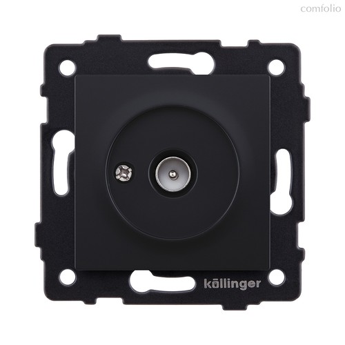 Розетка TV (папа), черный матовый Kollinger REA-007BM для Aspekt, Eleganz, Reflex - Kollinger